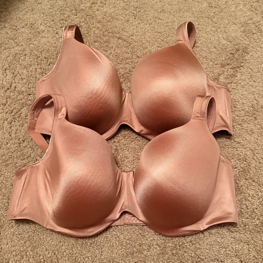 Soma Stunning Support Balconette Bra Set of 2 Rose Gold Copper 40D